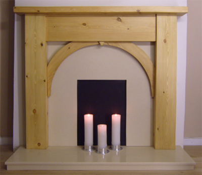 Pine Fireplace Surrounds - Pine Fireplace Surrounds - Contemporary Arch ...